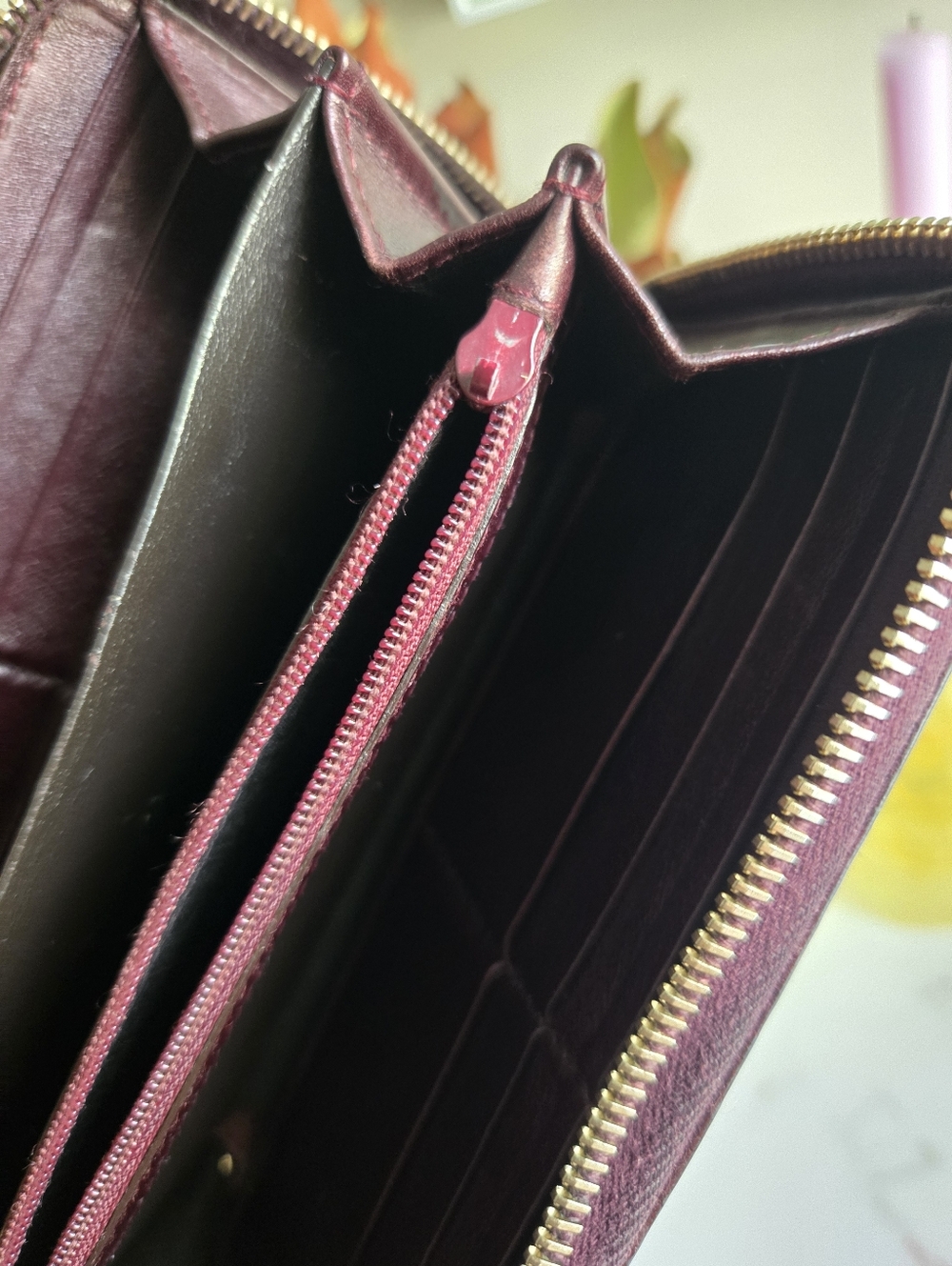 GUC Gucci Guccissima Brown Leather Long Continental Zip-around Wallet - Picture 11 of 14